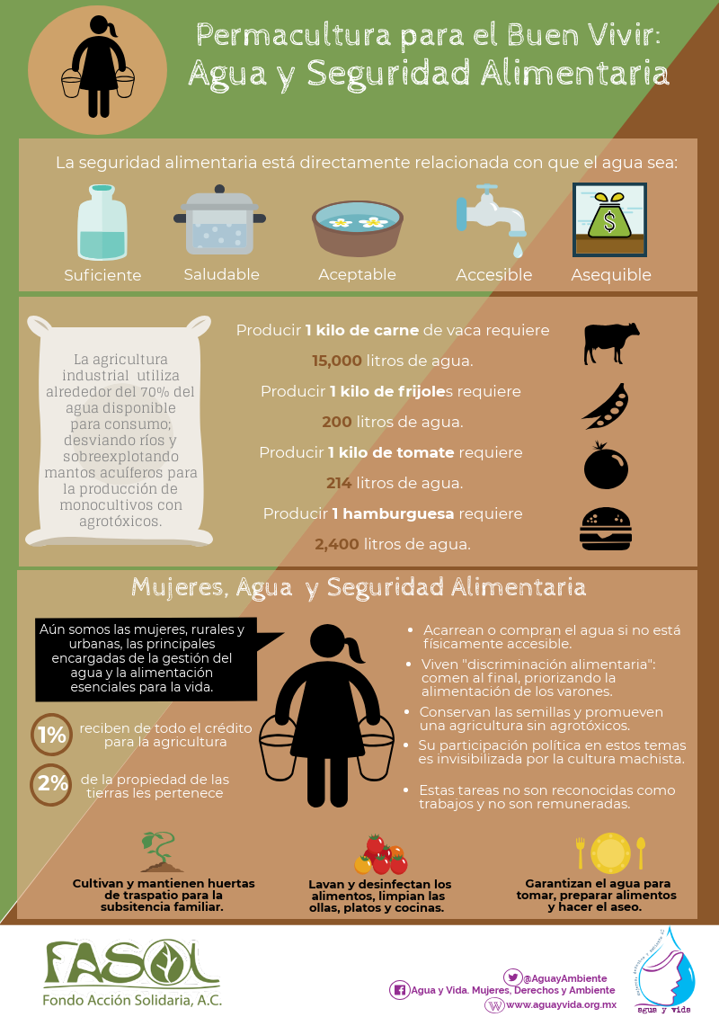 Infografía Agua y Seguridad Alimentaria